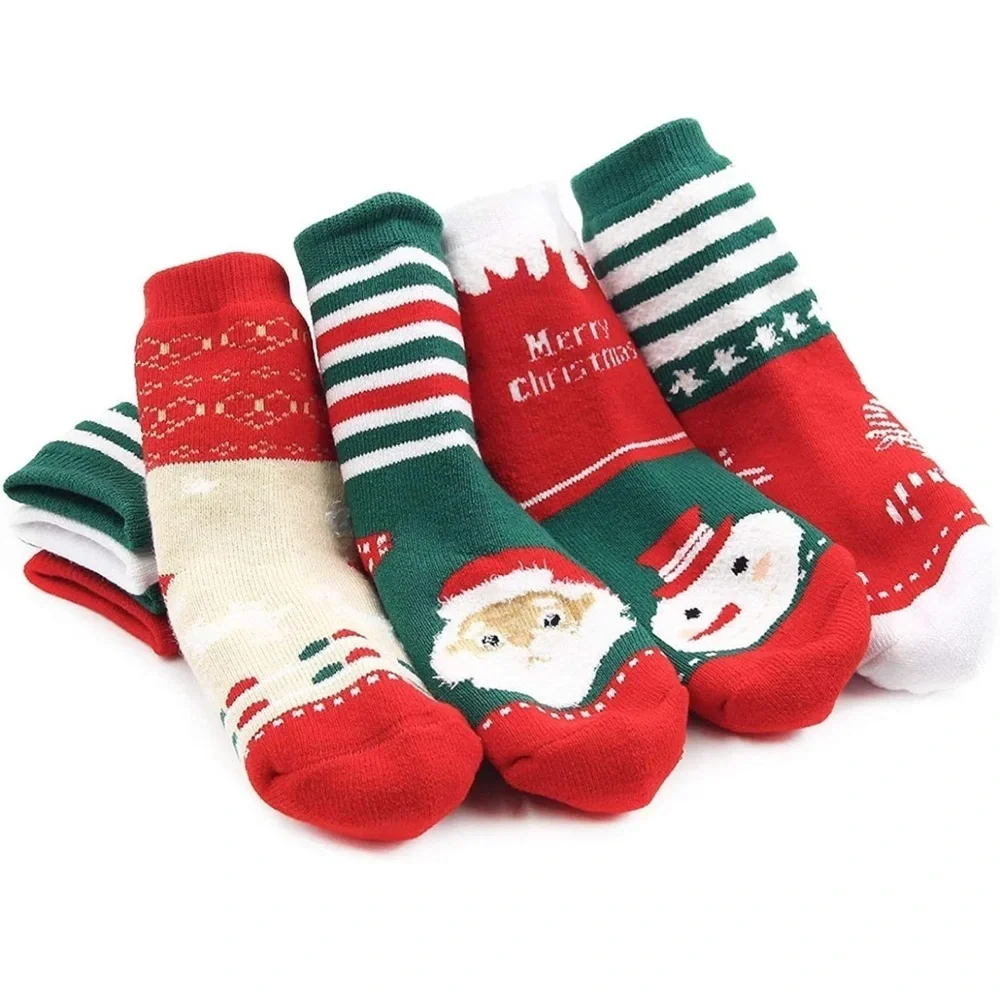 Big Kids Christmas socks pack of 4 pair | Size 10 - 13 years | (G3)